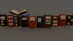 Books 3D model