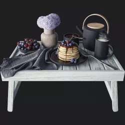 Breakfast in Bed 3D model