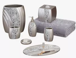 Brilliance Mosaic Silver Gray Bath Accessories 3D model