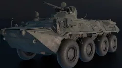 BTR-80 Low-poly  3D model