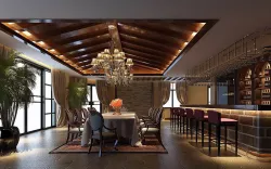 Business Restaurant - Coffee - Banquet  224 3D model