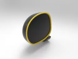 Car side view mirror 3D model