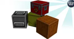 Cartoon crate collection Low-poly  3D model