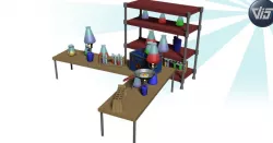 Cartoon lab props Low-poly  3D model