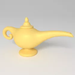 Cartoon Magic Lamp Low-poly  3D model