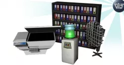 Cartoon office props Low-poly  3D model