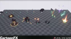 Cartoony Impact - Stylized Particle Simulation Low-poly  3D model
