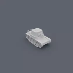 Cartoony Panzer Tank Destroyer Low-poly  3D model
