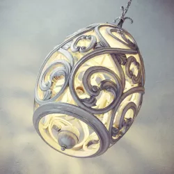 Ceiling lamp Low-poly  3D model