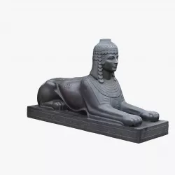Cheboxary Sphinx Scanned Sculpture 3d Model Low-poly  3D model