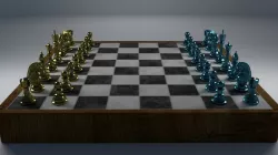 Chess Game 3D Model 3D model