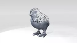 Chick Dust Voronoi 3D model