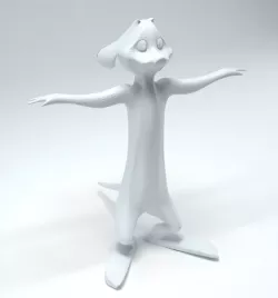 Children room Statue Decor Statue sculpture animal timon 3D model