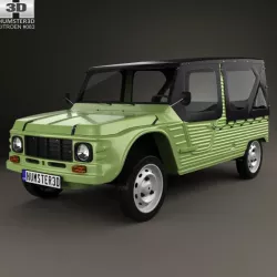 Citroen Mehari 1968 3D model