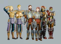 Classic Role Playing Races Low-poly  3D model