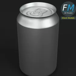 Closed soda can 3D model