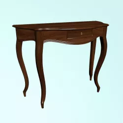 Coffee table made of walnut 3D model