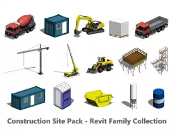 Construction Site Pack - Revit Family Collection 3D model
