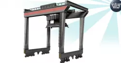 Container crane Low-poly  3D model