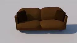 Couch Low-poly  3D model