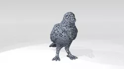 Crow Voronoi 3D model