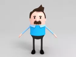 Dad Character 3D model