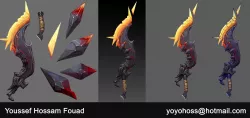 Dark Blade Low-poly  3D model