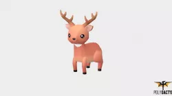 Dash the Deer - Wild Series Low-poly  3D model