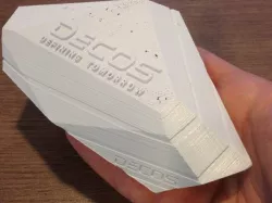 Decos building miniature with new 2014 logo