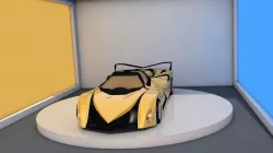 devel sixteen prototype   Low-poly  3D model