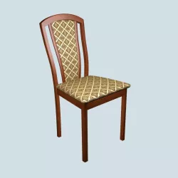 Dining chair made of merbau 3D model