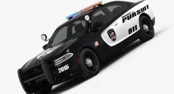Dodge Charger Pursuit 2015 detailed interior 3D model