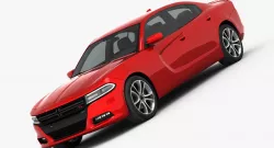 Dodge Charger RT 2015 detailed interior 3D model