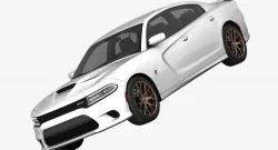 Dodge Charger SRT Hellcat 2015 detailed interior 3D model