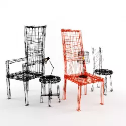 drawing series 3D model