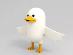 Duck Character 3D model