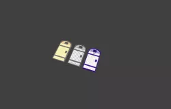 Dungeon Fantasy Doors 3D model