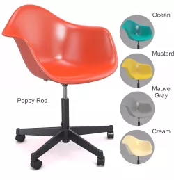 Eames Plastic Armchair PACC Swivel Chair Vitra  3D model