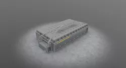 EDDH Hangar 3 Low-poly  3D model
