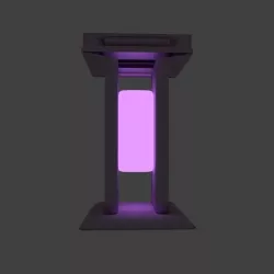 emitting sci fi lamp 02 3D model