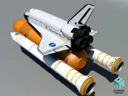 Endeavour Space Shuttle 3D model