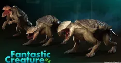 Fantastic Creature 4 Low-poly  3D model