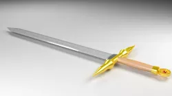 Fantasy Sword 3D model