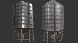 Farm Silo 6A PBR Low-poly  3D model