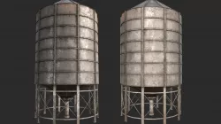Farm Silo 6B PBR Low-poly  3D model