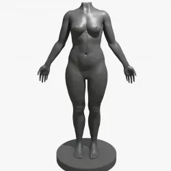 Female Body Mannequin 3D model