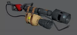 Flame Thrower Low-poly  3D model
