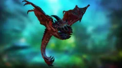 Flying worm Low-poly  3D model