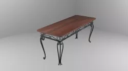 forged table 3D model