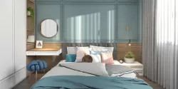 Full apartment interior pastel modern scandinavian scene 3D model
